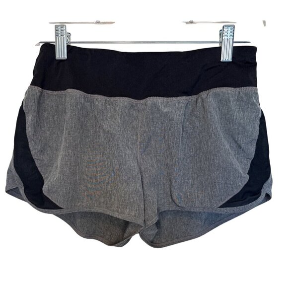 Champion Womens Gray & Black Athletic Running Shorts With Zipper Pocket Size S - Picture 1 of 5